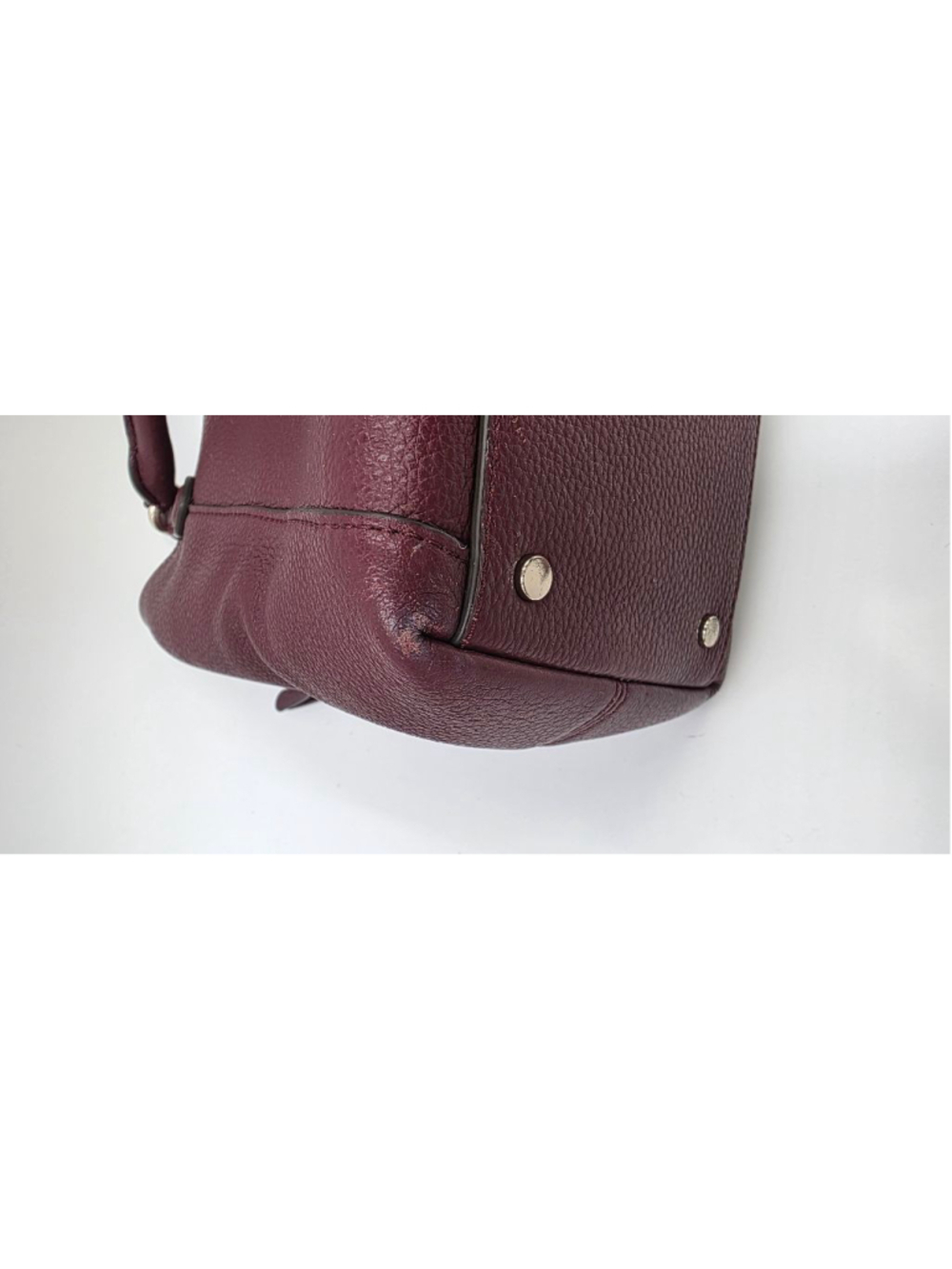 Kate Spade Jackson Deep Cherrywood Satchel Purse with matching Wallet - Picture 13 of 16